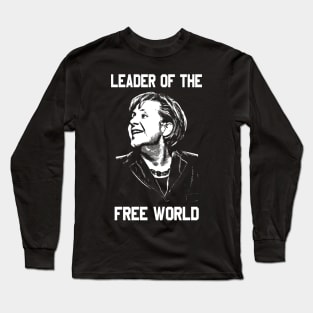 Angela Merkel Leader Of The Free World Long Sleeve T-Shirt